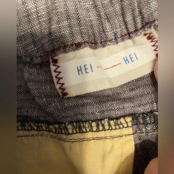 Anthropologie Hei Hei 100% Linen Tapered Jogger Pants - Picture 8 of 12